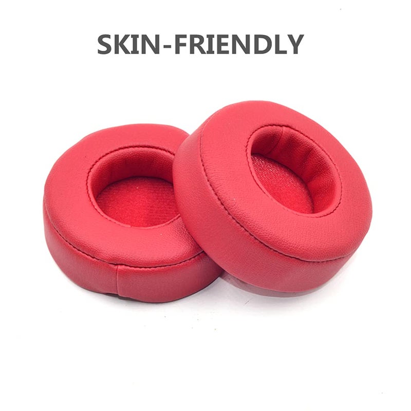 Koffmon Mixr Replacement Ear Cup Earpads Compatible with Beats by Dr. Dre Mixr On-Ear Headphones (Red) - Image 3
